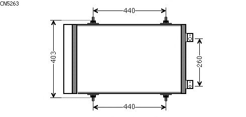 Condensator, airconditioning CN5263