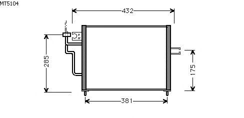 Condensator, airconditioning MT5104