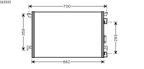 Condensator, airconditioning OL5333