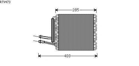 Evaporator, air conditioning RTV473