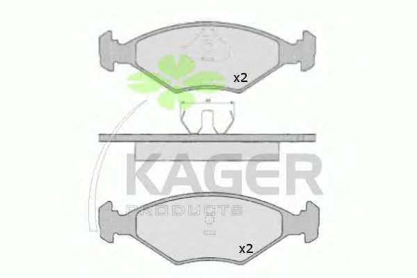 Brake Pad Set, disc brake 35-0225