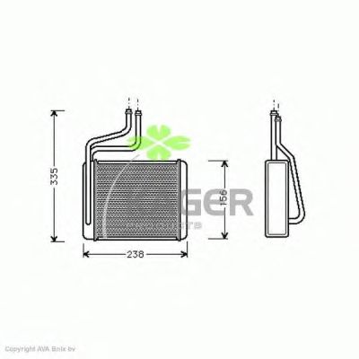 Heat Exchanger, interior heating 32-0041