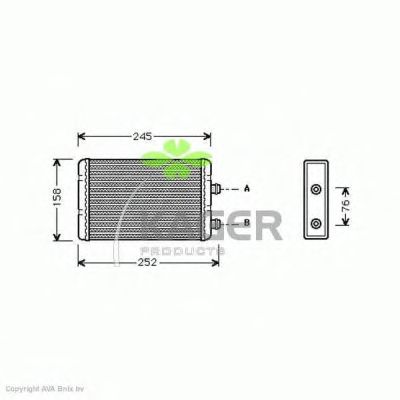 Heat Exchanger, interior heating 32-0053