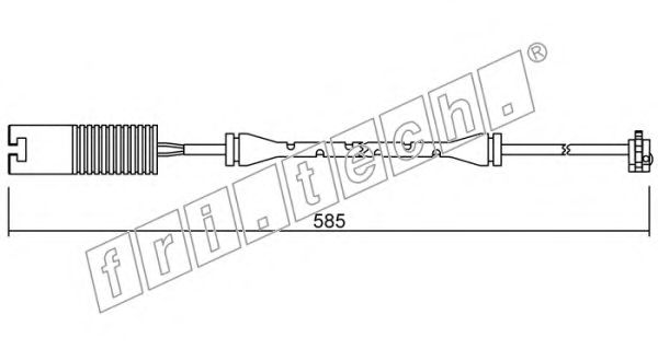 Slidindikator, bremsebelægning SU.250