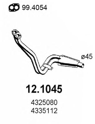 Exhaust Pipe 12.1045