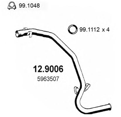 Exhaust Pipe 12.9006