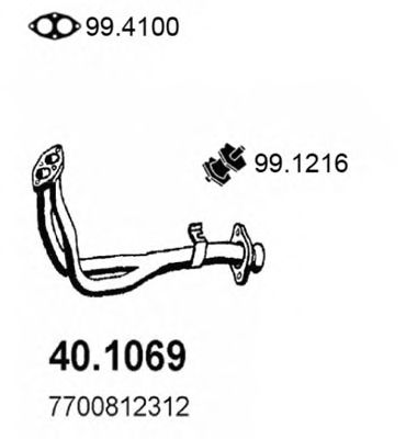 Exhaust Pipe 40.1069