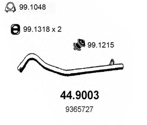 Exhaust Pipe 44.9003