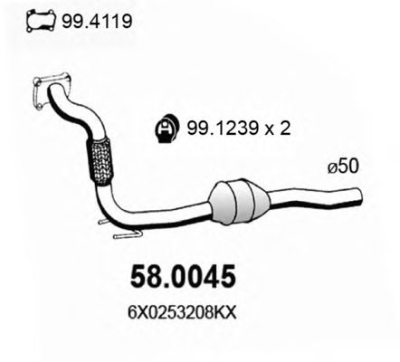 Katalysator 58.0045