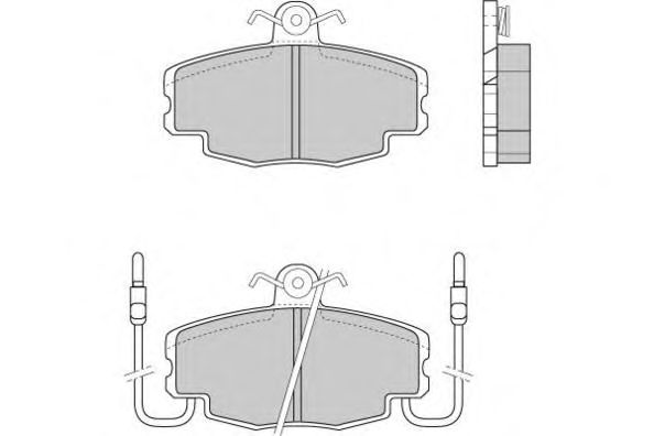 Комплект тормозных колодок, дисковый тормоз 12-0201