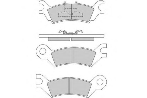 Brake Pad Set, disc brake 12-0251