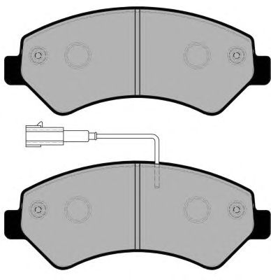 Brake Pad Set, disc brake PA1755