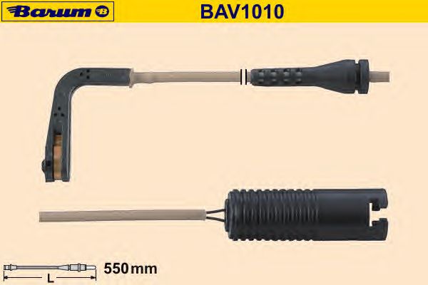Waarschuwingscontact, remvoering-/blokslijtage BAV1010