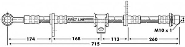 Tubo flexível de travão FBH6797