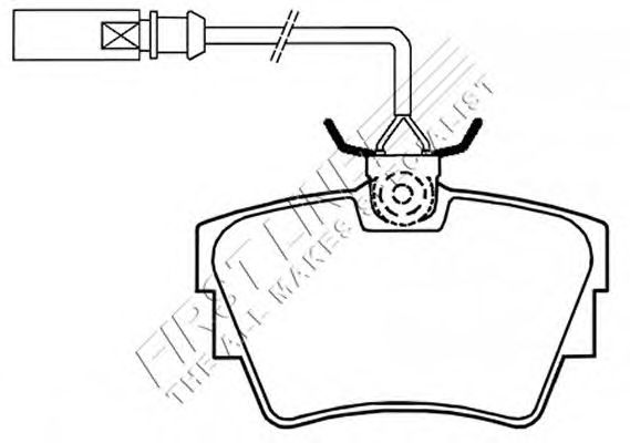Brake Pad Set, disc brake FBP3323