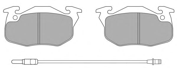 Комплект тормозных колодок, дисковый тормоз FBP-0464