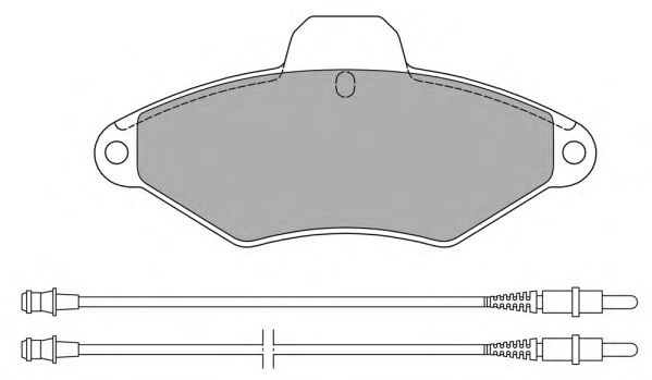 Комплект тормозных колодок, дисковый тормоз FBP-0885