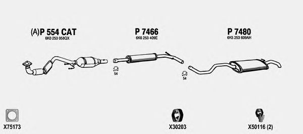 Exhaust System VW524