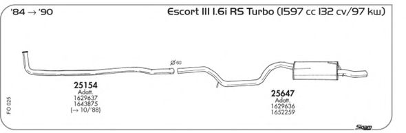 Exhaust System FO025