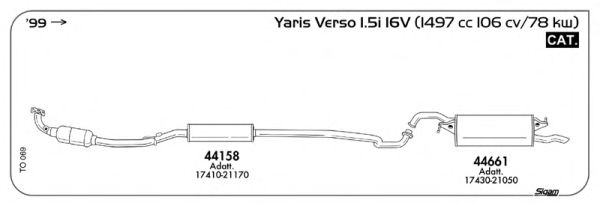 Exhaust System TO069