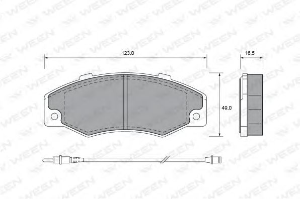 Brake Pad Set, disc brake 151-1502