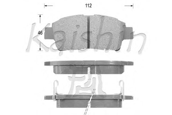 Brake Pad Set, disc brake D2174