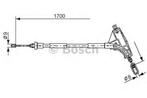 Cable, parking brake 1 987 477 575