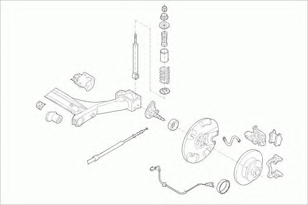 Steering; Wheel Suspension VW-GOLF-RL010