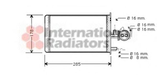 Heat Exchanger, interior heating 40006173