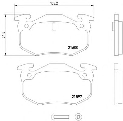 Brake Pad Set, disc brake 2159701