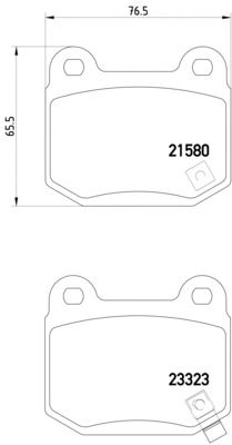Brake Pad Set, disc brake 2158001