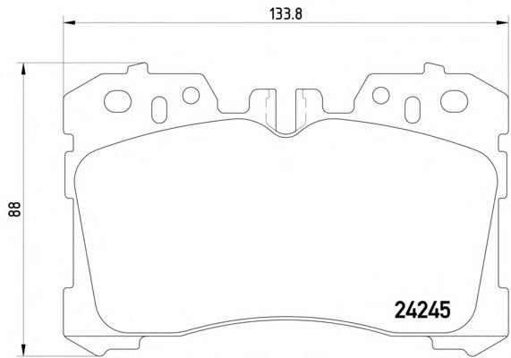 Brake Pad Set, disc brake 2424501