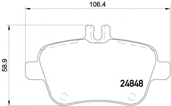 Brake Pad Set, disc brake 2484801