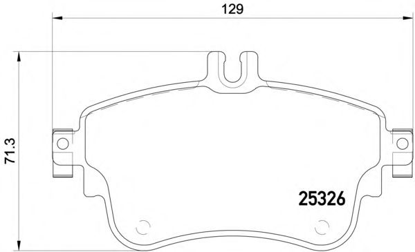 Brake Pad Set, disc brake 2532601