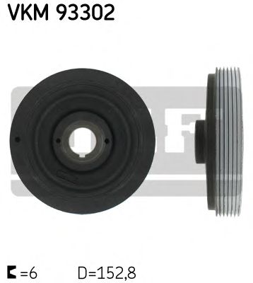 Belt Pulley, crankshaft VKM 93302