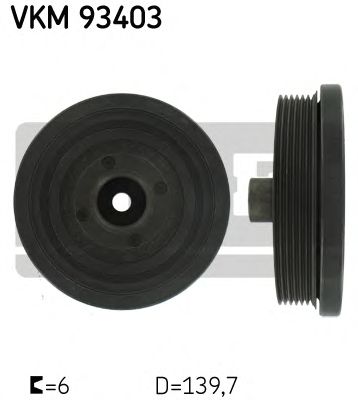 Belt Pulley, crankshaft VKM 93403
