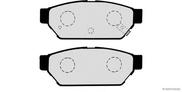 Комплект тормозных колодок, дисковый тормоз J3615004