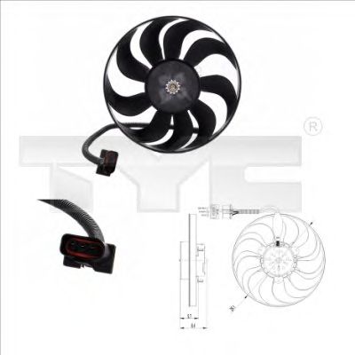Fan, radiator 837-0001