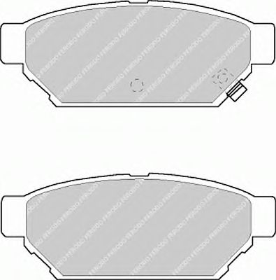 Комплект тормозных колодок, дисковый тормоз FDB1013