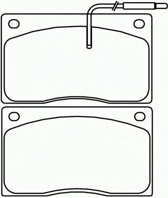 Комплект тормозных колодок, дисковый тормоз P 68 012