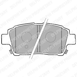 Brake Pad Set, disc brake LP1827
