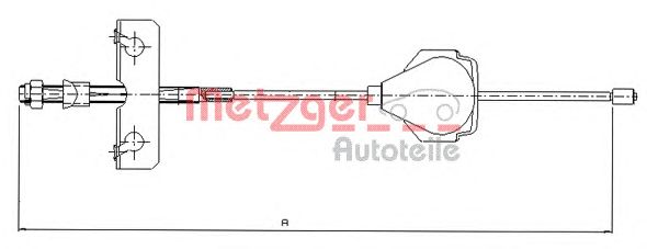 Cable, parking brake 11.5513
