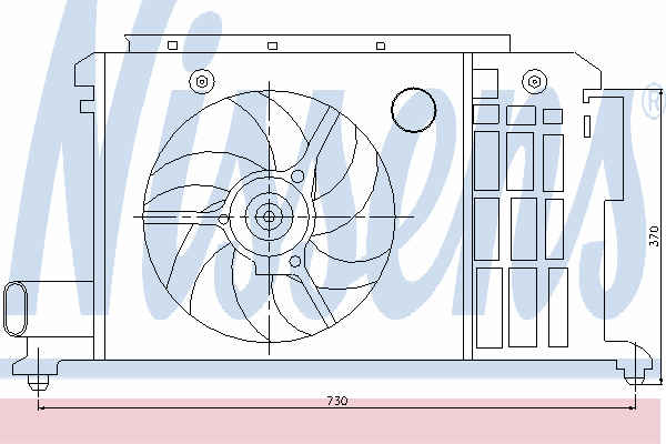 Fan, radiator 85058
