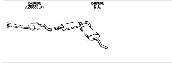 Exhaust System FIT16654B