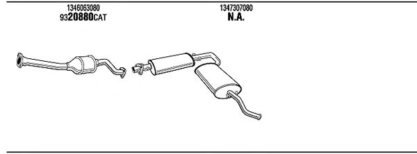 Exhaust System FIT16655B