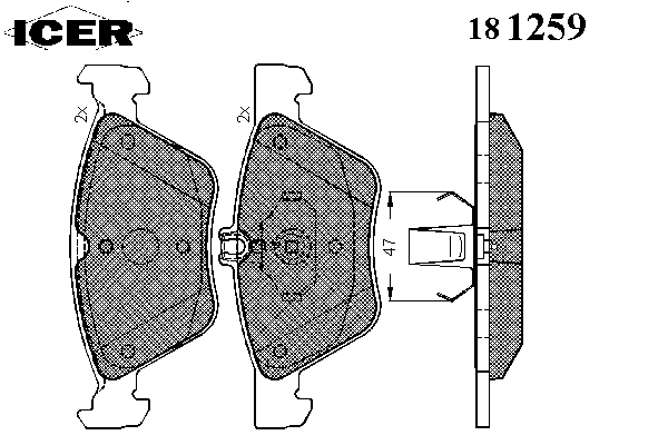 Brake Pad Set, disc brake 181259