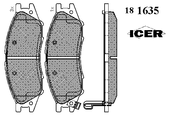 Brake Pad Set, disc brake 181635