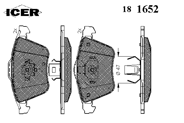 Brake Pad Set, disc brake 181652