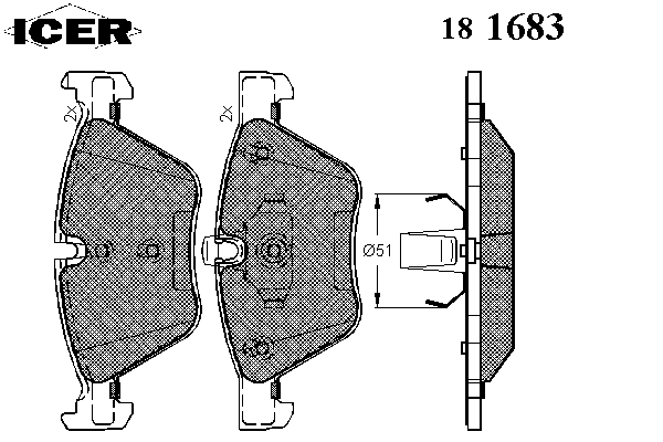 Brake Pad Set, disc brake 181683