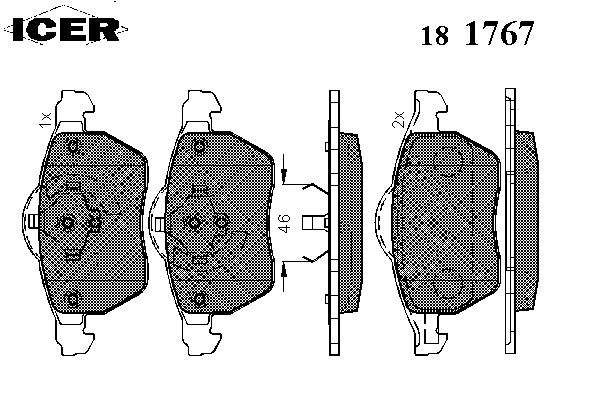 Brake Pad Set, disc brake 181767